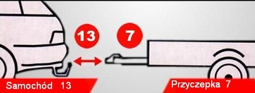 ПЕРЕХОДНИК 13/7 РАЗЪЕМЫ ПРИЦЕПА ПЕРЕХОДНИК