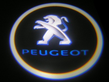 СВЕТОДИОДНЫЕ ЛАМПЫ ДЛЯ ПРОЕКТОРОВ PEUGEOT С ЛОГОТИПОМ, 12 В, РАСПЫЛИТЕЛЬ НА ОТВЕРСТИЯХ