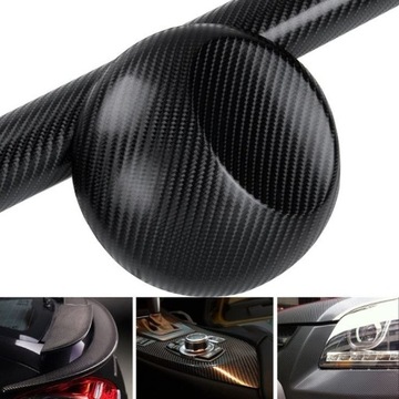 Carbon Karbon 4D Foil Black Veener 152x10 см
