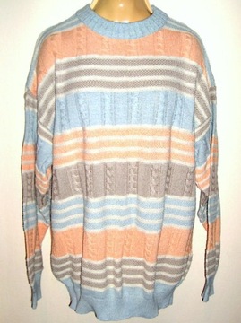 Fajny SWETER w PASY r. 44/46