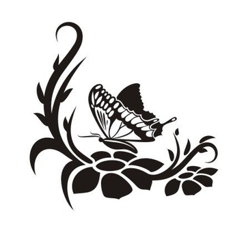 Naklejka na ścianę ścienna - Motylkowa fantazja 22