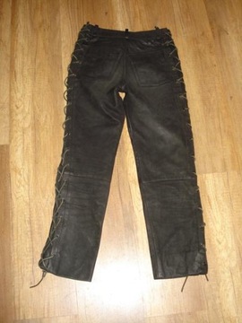 Мотоциклетные кожаные брюки со шнурками pas68/S506