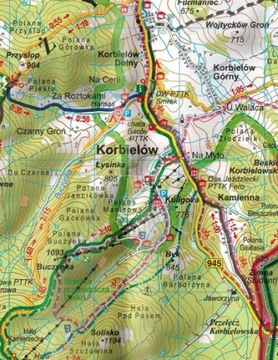 ОРАВА, МАГУРА, БЕСКИД-ЖВЕЦКИ ТУРИСТИЧЕСКАЯ КАРТА 5007 TATRA PLAN