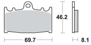 KLOCKI HAMULCOWE TRW PRZÓD KAWASAKI ZZR 600 90-