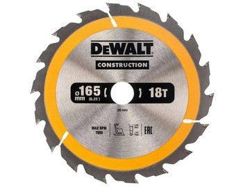 DEWALT DT1933 ПИЛЬНОЕ ПОЛОТНО ДЛЯ ДЕРЕВА 165x20мм