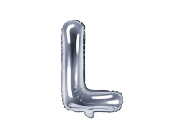 Balon foliowy L srebrny 35cm 1szt FB2M-L-018