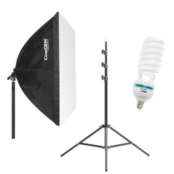 LAMPA STUDYJNA SOFTBOX 60x40 cm 325W ciągłe św.