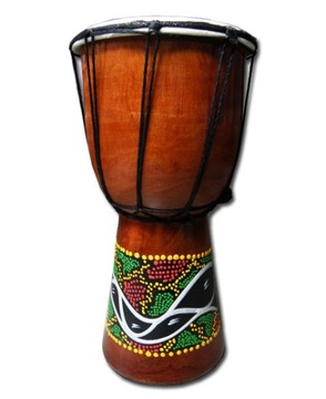 Bębenek Bongos Djembe Instrument BĘBEN Drewno 15cm