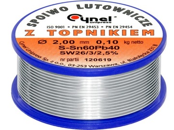 CYNA Spoiwo lutownicze CYNEL 100g 2mm