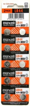 10x ЩЕЛОЧНАЯ БАТАРЕЯ MAXELL LR44 AG13 A76 L1154