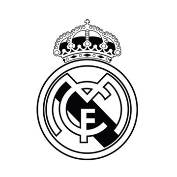 Naklejki FC REAL MADRYT na ścianę 100cm!