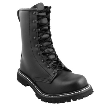 Buty wojskowe taktyczne Glany MIL-TEC desanty ochrona security Czarne 42