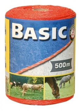 Plecionka BASIC 500m pomarańczowa do pastucha Kerbl linka