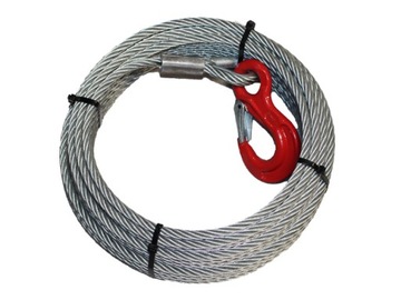 lina stalowa z hakiem HS - 14mm x 60m 14,0t 6x36
