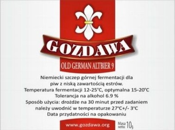 Gozdawa drożdże OLD GERMAN ALTBIER 9