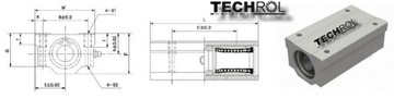 ЛИНЕЙНЫЙ ПОДШИПНИК SMA 10 LGUU В КОРПУСЕ SMA10LGUU