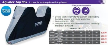 ЧЕХОЛ ДЛЯ МОТОЦИКЛА С ГУСЕНИЦЕЙ OXFORD AQUATEX XL