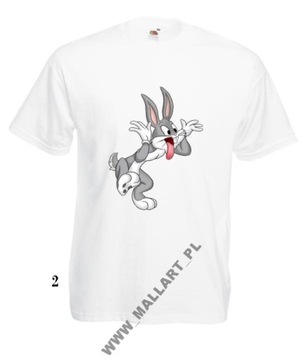MĘSKA KOSZULKA KRÓLIK BUGS DAFFY KACZOR WZORY