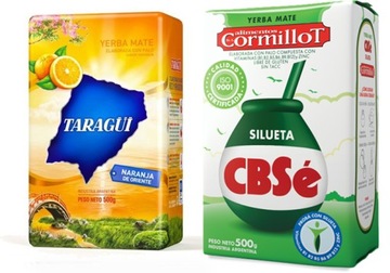 Yerba Mate Taragui Naranja + CBSe Silueta 2 x 500g