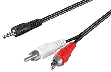 Kabel audio AUX jack 3,5mm na cinch stereo 3m