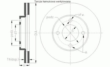 VECTRA C SAAB 9-3 ДИСКОВЫЕ ДИСКИ GT MIKODA