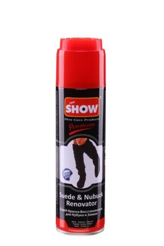 SHOW Renowator w sprayu do zamszu nubuku butów 250ml czarny