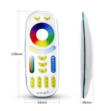 Пульт дистанционного управления FUT092 RGB/RGBW+CCT, 4-зонный, точка