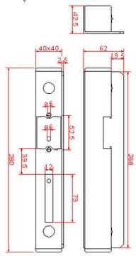 КАССЕТА ЭЛЕКТРИЧЕСКОГО ЗАМКА ДЛЯ ВОРОТ R3 POCKET CAN OC