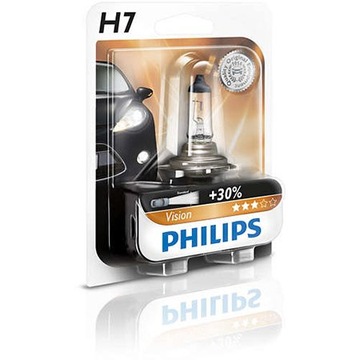 Лампа Philips H7 Vision 55 Вт + на 30 % больше света