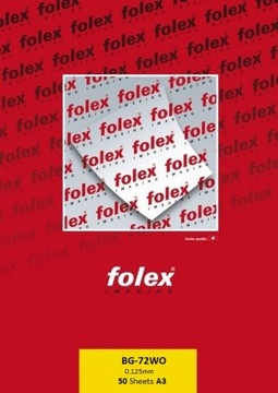 Folia biała Folex BG-72 WO do kolorowych drukarek laserowych 50A3