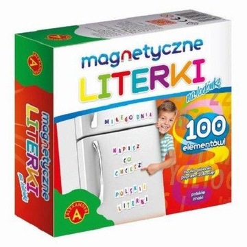 Magnetyczne literki na lodówkę MAGNESY pisanie