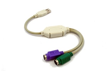 USB-адаптер — 2 клавиатуры и мышь PS/2