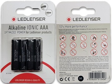 4 щелочные батареи LEDLENSER IONIC AAA/LR03 1,5 В