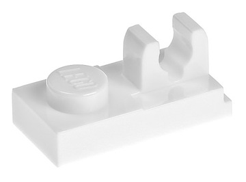 LEGO Płytka 1x2 z zaczepem 92280 biała - 2 szt.