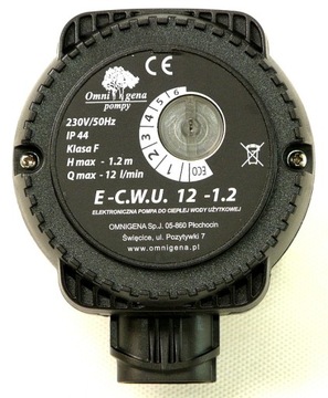 E-DHW PUMP 12-1.2 электроника циркуляционной горячей воды 055