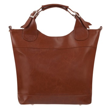 RUDA CAMEL A4 SKÓRZANA TOREBKA SKÓRA SHOPPER ZARKA
