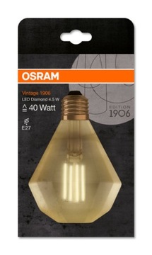 Светодиодная лампа 4.5W 40W OSRAM Vintage 1906 Diamond