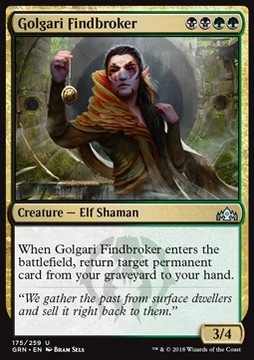 Golgari Findbroker - wraca permanent z grobu @@@@