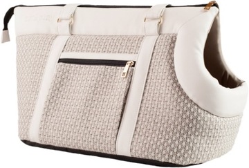 AMIPLAY Morgan Torba transporter torebka dla kota psa S 35x21x24cm biała