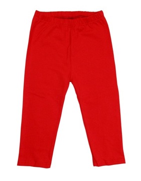 Legginsy getry leginsy 3/4 rybaczki 146 czerwone