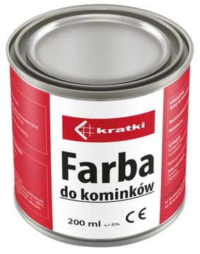 Farba do kominków 200 ml żeliwo kratki kominkowa puszka