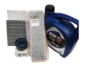 ZESTAW FILTRY OLEJ 5W40 1.6 DACIA DOKKER LODGY OE