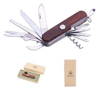 Scyzoryk LAGUIOLE wielofunkcyjny multitool 11 funkcji nóż składany prezent