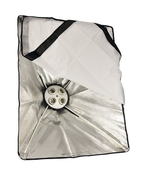 OPRAWA SOFTBOX NA 4 LAMPY ŻARÓWKI E27 50x70cm
