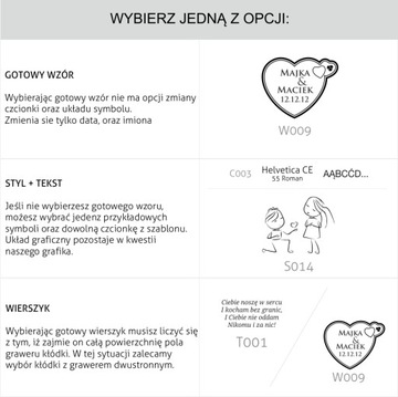 Kłódka średnia z grawerem - pokaż swoją Miłość