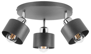 LAMPA WISZĄCA SUFITOWA PLAFON METALOWA E27 LED