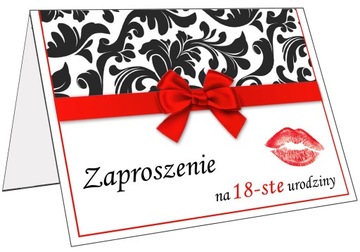 ZAPROSZENIA na 18 30 40 50 60 70 URODZINY itp MIX