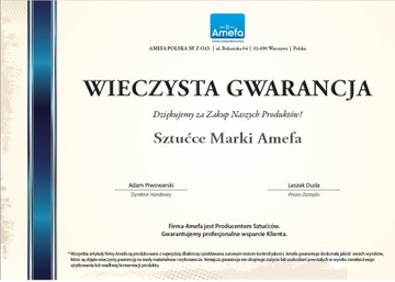 AMEFA 4 x SZTUĆCE ZESTAW 1405 WHISPER KOMPLET NA 1 OSOBĘ NIERDZEWNE STALOWE