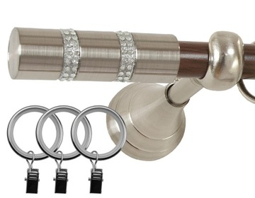 KARNISZ CRYSTAL 140 cm POJEDYNCZY 1,4 karnisze 19