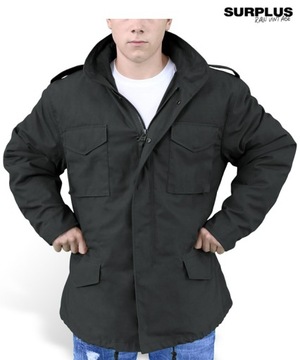 КУРТКА SURPLUS Military M65 ПОДКЛАДКА 2в1 ЧЕРНАЯ L